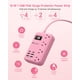 thumbnail image 3 of Power Strip Beeiker 6 USB (2 USB C) con 4 salidas, cable de 5 pies, rosa, 3 of 8