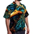 thumbnail image 2 of Platypus Men's Short Sleeve Casual Printed Button Down Beach Shirts, 2 of 6