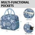 thumbnail image 6 of Lunch Bag Lunch Box for Women Reusable Insulated Lunch Bags,Water-Resistant Starfish Cooler Lunch Tote Bag, Large Capacity for Work Travel Picnic, 6 of 6
