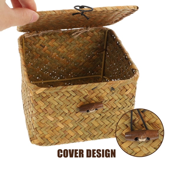 Luxshiny Caja Tejida Con Retro Para Almacenamiento Múltiple Y Regalo Especial