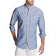thumbnail image 2 of Camisa abotonada Weatherproof Abotonada al frente Azul Extragrande, 2 of 2