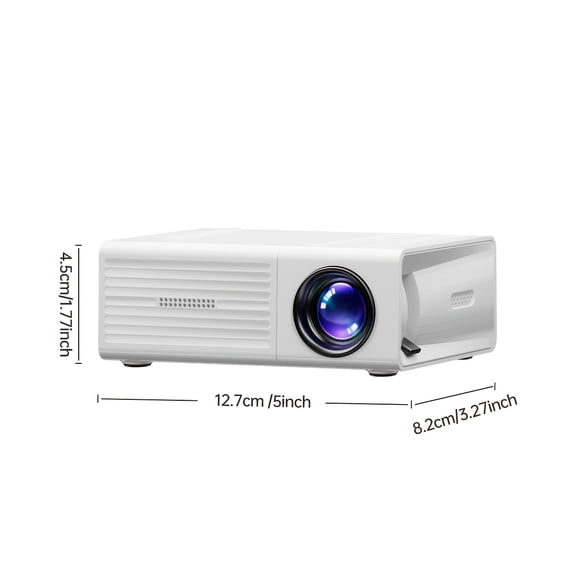 Portable video projector, home theater projector, mini outdoor projector, 1920*1080p native resolution, supports mobile phone projection, suitable for iOS/TV stick/USB/laptop and other devices.