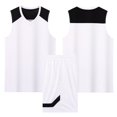 thumbnail image 4 of Maqroz Basketball Jersey Set for Men V Neck Sleeveless Tank Top Mesh Breathable Athletic Shorts Team Uniform Sports Training Two Piece Outfit Size 3-15 Years, 4 of 7