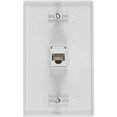 thumbnail image 3 of Buyer's Point 1 Port Cat6 Wall Plate, Female-Female White with Single Gang Low Voltage Mounting Bracket Device (2, 1 Port), 3 of 3