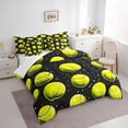 thumbnail image 3 of Manfei Tennis Twin Bedding Sets 7-Piece,Ball Game Theme Bedding Comforter Set 7-Piece,Sequin Print Sheet Sets,Lightweight Room Decor Reversible, 3 of 7