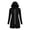 Black, variant on Women's UPF 50+ Swim Cover Up Full Zip Hoodie Beach Coverups Summer Lightweight Long Jacket