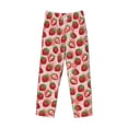thumbnail image 6 of Uemuo Cute Strawberry Pattern Men's Wide Leg Palazzo Lounge Pants with Pockets Light Weight Loose Comfy Casual Pajama Pants-Large, 6 of 9