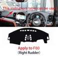 thumbnail image 3 of Para Mini Cooper Hatchback R50 R52 R53 Dashmat Cubierta del tablero Panel de instrumentos Protector solar Almohadilla de aislamiento Alfombrilla del tablero Anti-suciedad, 3 of 5