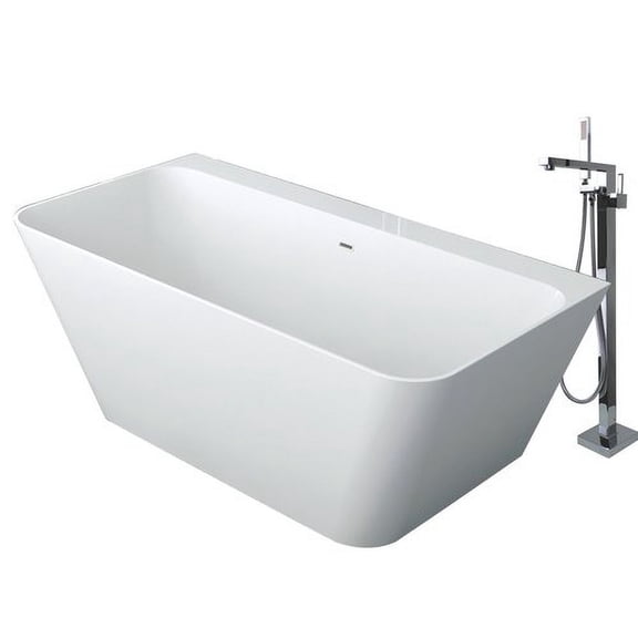 Transolid Glenwood 67'' x 32'' Freestanding Soaking Bathtub