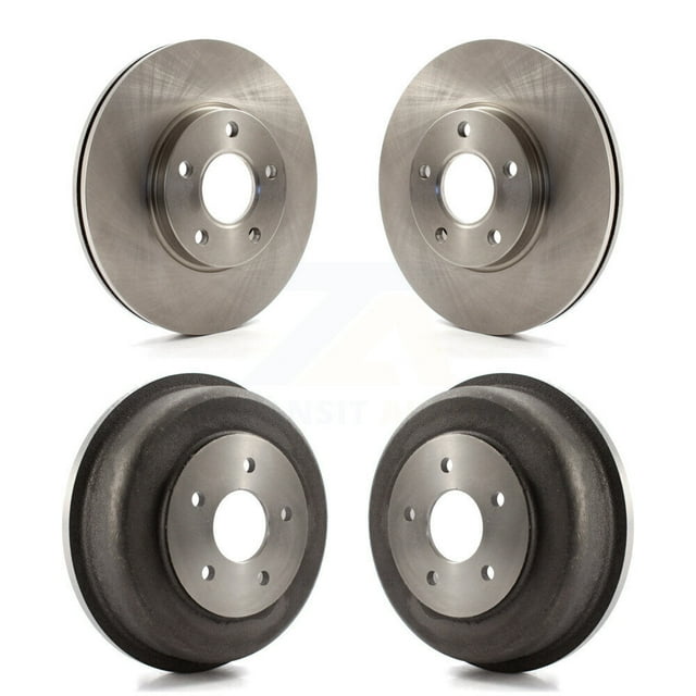 CMX Front Rear Disc Brake Rotors Drums Kit for Car 2010-2013 Ford Transit Connect K8-102045