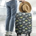 thumbnail image 2 of Dark Watercolor Dinosaur Pattern Luggage Cover Fashion Suitcase Cover Baggage Covers Fit 25-28 Inch Luggage (Go Travel), 2 of 5