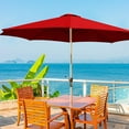 thumbnail image 4 of Honeeladyy 118inch Replacement Parasol Canopys, Polyester Fabric Patio Umbrella Canopys Cover, Market Umbrella Top, UV Protection and Waterproof for Pool, Decks & Yard & Beach (8 Ribs Canopys), 4 of 5