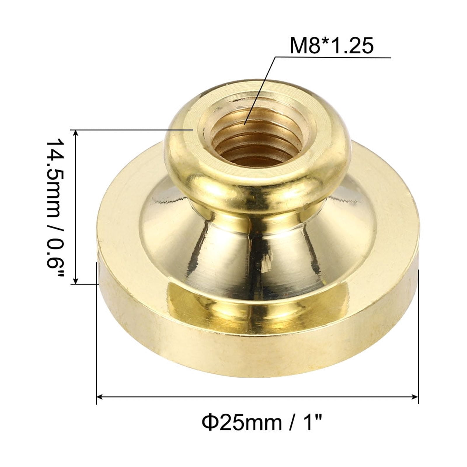 Unique Bargains Vintage Retro Brass Head Blank Wax Seal Stamp for Letter Sealing 3Pcs