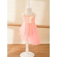 thumbnail image 3 of iiniim Robe de Danse Lyrique à Sequins pour Filles, Robe Tutu de Ballet, Dos Croisé, Justaucorps de Gym, Tenue de Danse une Pièce, Orange S, 3 of 7