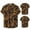 Gold, variant on Mens Pique Shirts Fashion Large Size Lapel Button Short Sleeve Printed Mens Graphic T-Shirts,Gold,2XL