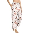 thumbnail image 2 of Uemuo Milk Tea Pattern Women's Wide Leg Palazzo Lounge Pants with Pockets Light Weight Loose Comfy Casual Pajama Pants-Medium, 2 of 9