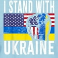 thumbnail image 3 of CafePress - I Stand With Ukraine Flag American Flag Su T Shirt - Women's Classic T-Shirt, 3 of 4