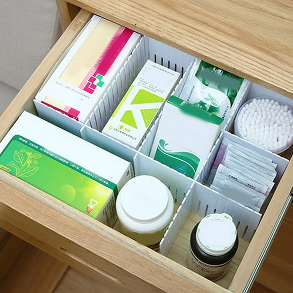 DIY Drawer Dividers,5Pcs DIY Plastic Drawer Adjustable Drawer Dividers DIY Drawer Organizer Unmatched Quality