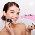 thumbnail image 3 of 15 Pcs Power Puff Velour Triangle Power Puffs for Face Power Washable Reusable Soft Wet an ry Makeup Puff for Loose Power Mineral Power Boy Puff Makeup Applicator(Black), 3 of 5