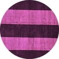 thumbnail image 1 of Ahgly Company Indoor Round Abstract Purple Modern Area Rugs, 8' Round, 1 of 4