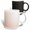 Multicolor, variant on 3drose, Halftone Circle Pattern Background - Abstract Vector Graphic, 11oz Two-tone Black Mug