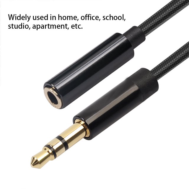 Computer Laptop Phone Tablet Portable Audio Extension Extension Cable Cable 3.5mm Male to Female Adapter Conversion Connector Sound Equipment 5m