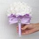 thumbnail image 4 of XmhyTop Ramo de rosas artificiales para boda, flores de champán, ramo de dama de honor con cintas de diamantes, ramos de flores falsas para bodas, compromisos, iglesias, 4 of 5