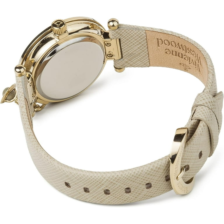 Vivienne Westwood Orb Pop Quartz Silver Dial Cream Leather Vivienne Westwood Orb Pop Quartz Silver Dial Cream Leather