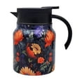 thumbnail image 1 of uhnmki Vintage Floral Pattern Tea 2025 New Tea Pot Tea Built In Infuser 35 Oz Stainless Steel Floral Pattern Tea Pot Tea with Infuser Long Insulation, 1 of 3