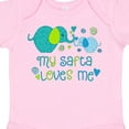 thumbnail image 4 of Inktastic My Safta Loves Me Cute Elephants Boys or Girls Baby Bodysuit, 4 of 5