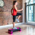 thumbnail image 4 of PRISP Adjustable Aerobic Stepper 78cm, 3 Levels (4''/6''/8'') Exercise Step Platform for Home Gym and Fitness Training, 4 of 8