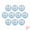 Blue, variant on Unique Bargains 10Pcs Mirror Disco Balls for Hanging Sphere Orbs Beige 2"x2"x2"