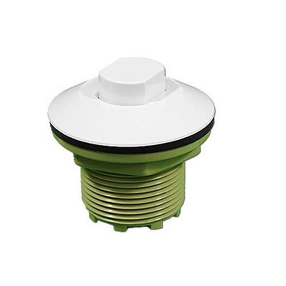 1,75 x 2,5 x 1,75 Po Bouton Pneumatique Contemporain, Blanc