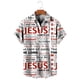 thumbnail image 2 of Dios ama al mundo Jesús me ama Camisas hawaianas Camisas de moda para hombres y mujeres Camisas de playa geniales Camisas florales geniales de verano Ropa, 2 of 5