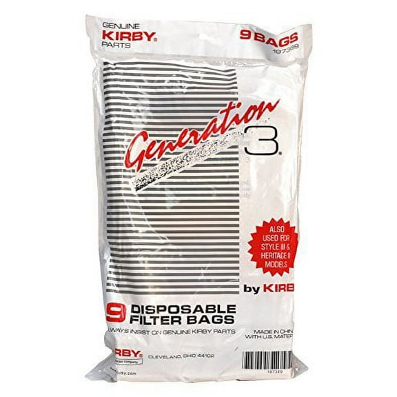 Compatible with Kirby 197389A Disp.Bag-9/Pk-16/Cs, 16