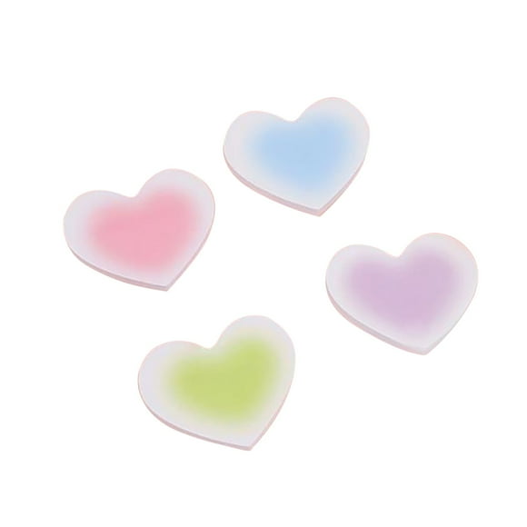 ZTTD 1 Pcs Gradient Sticky Notes, 1 Pads 50 Sheets, Cute Sticky Notes,Heart Shaped Stickys Funny Note, Self-Sticky Note Pads, Cute Sticky Note for Office Home Supplies, Color Random