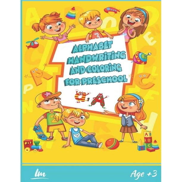 Alphabet Handwriting And Coloring For Preschool : ABC Letter Tracing