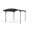 Palram - Canopia Vitoria 5000 10' x 16' Polycarbonate/Aluminum Carport - Gray/Gray