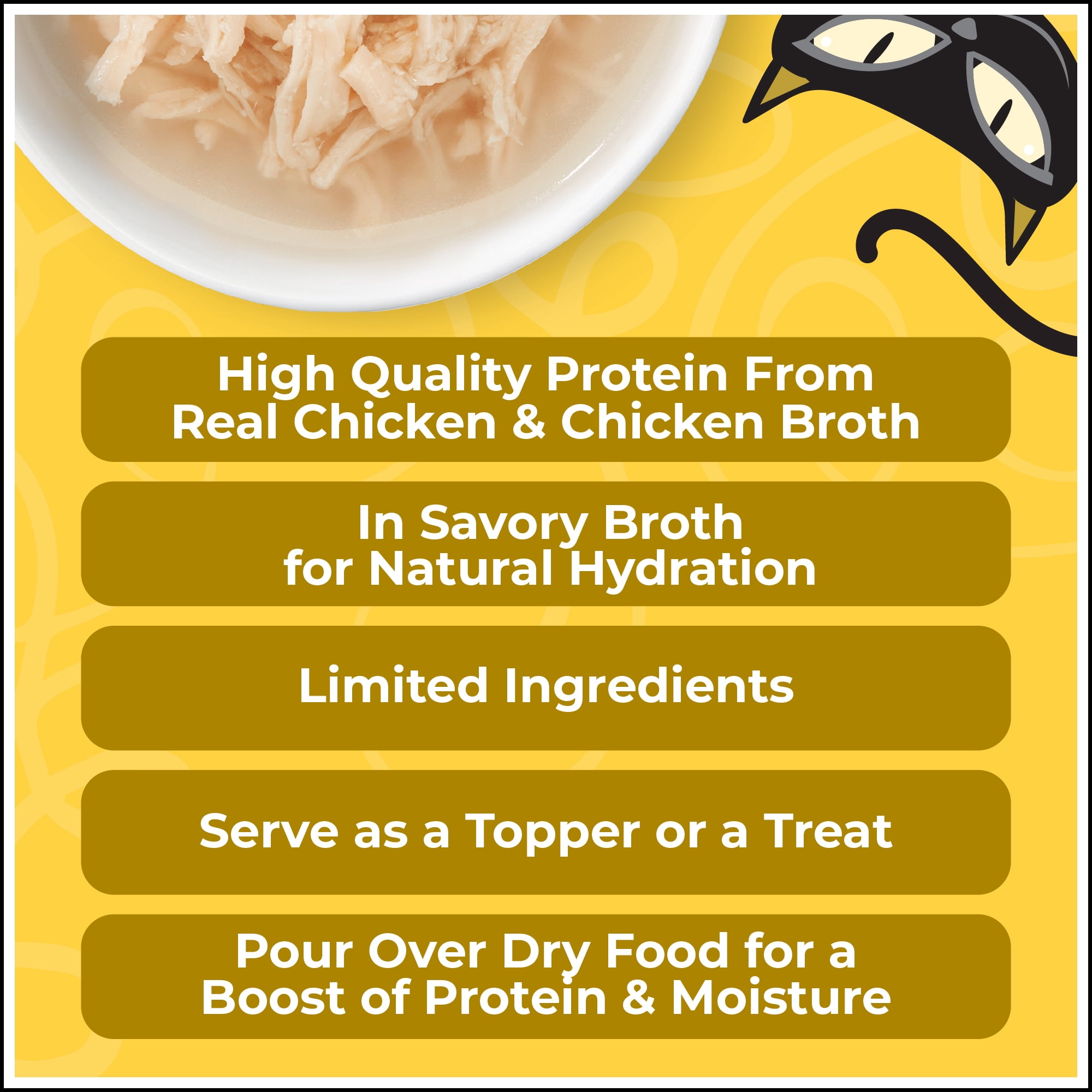 Tiki Cat Born Carnivore Complements Wet Cat Food Topper, Chicken, 2.1 oz. Pouch