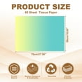 thumbnail image 2 of Uxcell 60 Sheets Colored Tissue Paper Bulk for Gift Bags, 27.6x19.7" Yellow Blue Gradient Assorted Color Wrapping Paper for Craft Holidays Christmas Birthday Wedding Filler Flower Decor, 2 of 6
