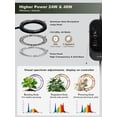 thumbnail image 3 of Luz de cultivo LED GLOWRIUM de doble cabezal, 48 W, ajustable, 180 cm, 3 of 7