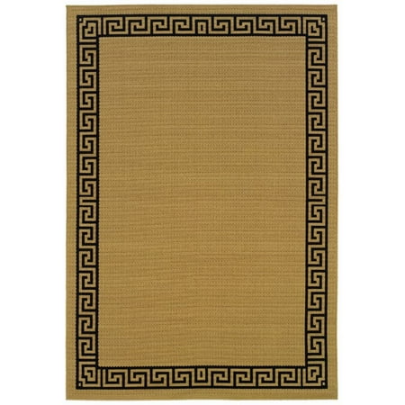 Oriental Weavers Lanai 5'3" x 7'6" Machine Woven Rug in Beige