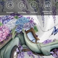 thumbnail image 6 of Purple Flowers Cloth Napkins, Weeping Spring Floral Truck Butterfly Wooden Washable and Reusable Dinner Napkins Set of 6, Table Napkin for Kitchen Party Birthday Wedding Hotel Housewarming 20"x20", 6 of 9
