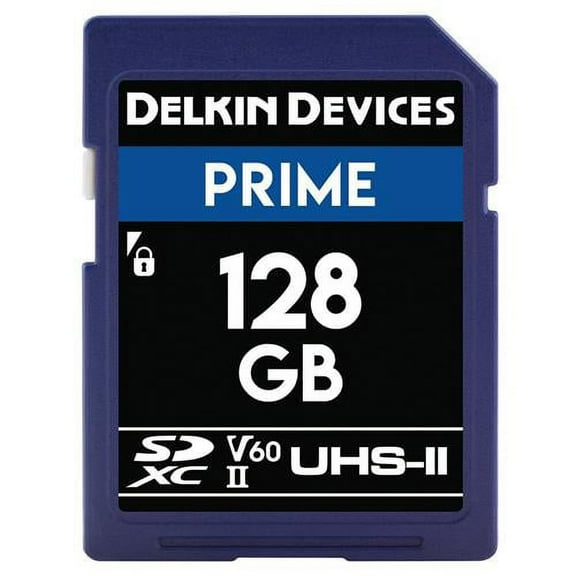 Delkin Devices Prime UHS-II V60 SDXC Memory Card - 128GB