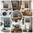 thumbnail image 6 of Ships Next Day Canvas Wall Art 8"x8",Black White Snowflake Christmas Wood Framed Canvas Print Painting,Winter Xmas Snowflakes Ready to Hang Small Picture Wall Decor for Home Bathroom Nursery Kitchen, 6 of 9