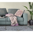 thumbnail image 3 of Amrita Sen Designs  16 x 16 in. Paisley Pattern Square Broadcloth Indoor & Outdoor Zippered Pillow - Light Pink, Purple & Green, 3 of 5