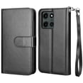 thumbnail image 5 of Hisdou For Motorola Moto G 5G 2025 Wallet,[9 Card Slots][PU Leather] Detachable Magnetic Wallet Shockproof Phone Case With Card Holder Lanyard Stand Flip For Motorola Moto G 5G 2025|Black, 5 of 5