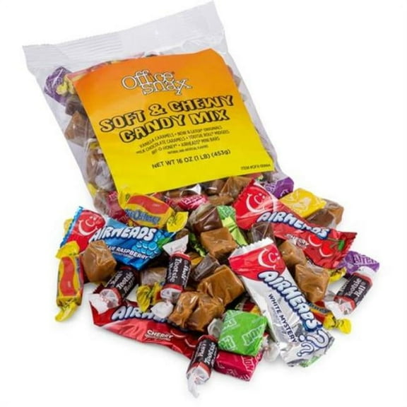 Office Snax 00664 1 lb. Bag Candy Assortments - Soft and Chewy Candy Mix