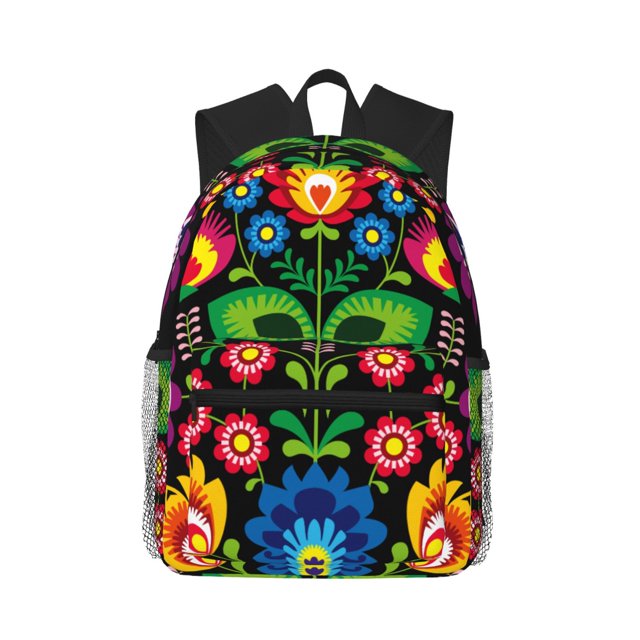 Balery Traditional Floral Polish Mochila para Mujeres y Hombres, Mochila Ligera Casual para Viajes, Mochila Clásica Básica para la Universidad