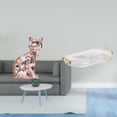 thumbnail image 2 of Estatua de gato, figura decorativa, escultura de animal, arte artesanal, adorno nórdico rectangular, bandeja de tocador, organizador de encimera para, 2 of 8
